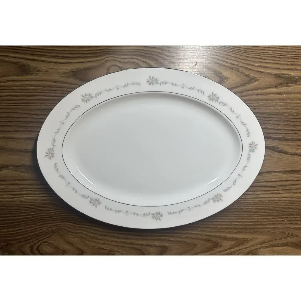 Versailles Spring Song Oval Serving Platter Plate Charles Bishop 16.5